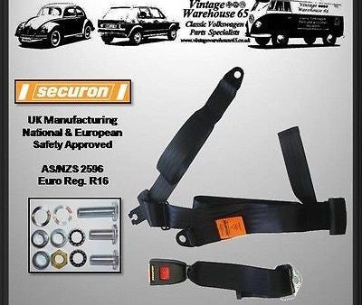 Volkswagen Transporter T4 Van Caravelle Rear 3 Point Static Seatbelt Kit Discount