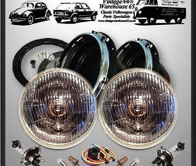 Ford Escort Mk2 Classic Domed 7  Sealed Beam Halogen Conversion Headlight Kit Online