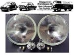 Classic Car 7  Sealed Beam Halogen Conversion Headlight Kit With Bulbs #2 Online now