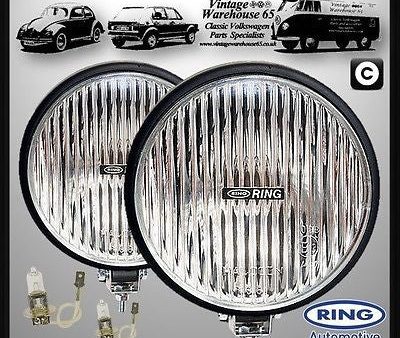 Vintage Warehouse 65 Classic 6  Rally Style 12v 55W Halogen Fog Lamps Pair For Cheap