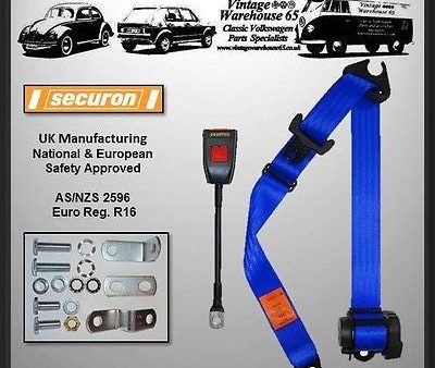 BMW 5 Series E28 1981-1988 Front Automatic Inertia (Retractable) Seat Belt Blue Online