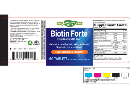 Biotin Forte 3 mg with Zinc Online Sale