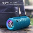 Ortizan X8PRO & X10 Blue, Portable Wireless Bluetooth Speakers, IPX7 Waterproof Shower Speaker with Deep Bass LED Light 30H Battery TF Card AUX, True Wireless Stereo Speaker for Indoor&Outdoor Online Hot Sale