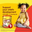 Nestle Klim Growing Up Milk 1 Plus 1600G - KLIM® 1+ Growing Up which provides them with vitamins, minerals, and prebiotics.  - 7501059276024 Hot on Sale