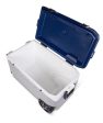 Igloo Maxcold Roller Cooler 90 Qt, with folding handle wheels in ash gray and blue, easy to transport - 450603 Online