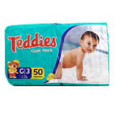 Teddies Cloth Touch Diapers XL4 50ct - 7441008171898 Online Sale