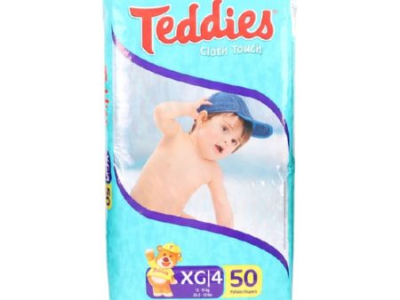 Teddies Cloth Touch Diapers XL4 50ct - 7441008171898 Online Sale