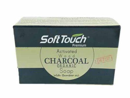 Soft Touch Activated Wood Charcoal Soap with Bamboo Oil 125g - 8906022452792 Fashion