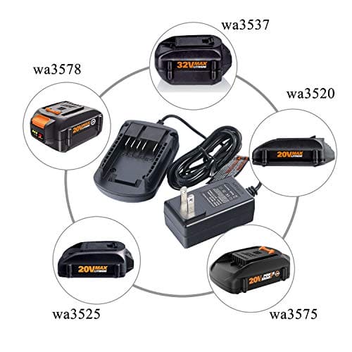 WA3742 Charger for Worx 20V Lithium Battery WA3520 WA3525 WA3578, Cell9102 Replacement Worx Battery Charger 20V WA3732 WA3875 WA3881 Online Hot Sale