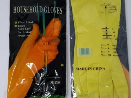 Latex Household Gloves Large, Durable, Multipurpose - 7008 Fashion