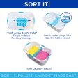 Clorox Plastic Laundry Baskets with Divider, 2-in-1 Sorter and Clothing Folding Board | Odor Protection & Comfort Grip Handles | 2-Bushel Hamper Storage, Wide - 74973276086 Online Hot Sale