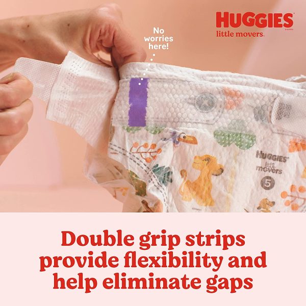 Huggies Little Movers S5 (19 diapers) - 3600049680 Fashion