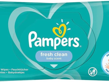 Pampers Fresh Clean Baby Wipes (52 Wipes) - 8001841041360 Fashion