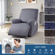 TAOCOCO Stretch Recliner Couch Covers 3-Pieces Style Recliner Chair Covers Recliner Cover for Reclining Chair Slipcovers Feature Fitted Soft Washable (1 Seat, Light Gray) Discount