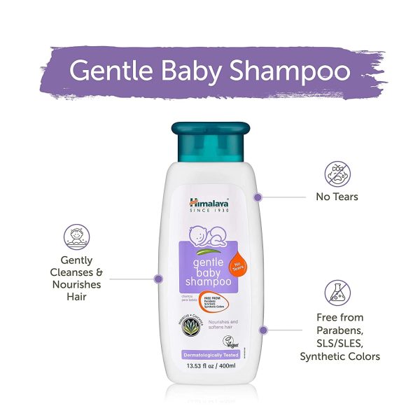 Himalaya Gentle Baby Shampoo for Baby-Soft Hair & Scalp Soothing Moisture, 13.53 oz - 60506950123 Online Hot Sale