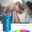 Ortizan X8PRO & X10 Blue, Portable Wireless Bluetooth Speakers, IPX7 Waterproof Shower Speaker with Deep Bass LED Light 30H Battery TF Card AUX, True Wireless Stereo Speaker for Indoor&Outdoor Online Hot Sale