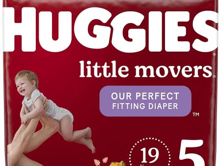 Huggies Little Movers S5 (19 diapers) - 3600049680 Fashion