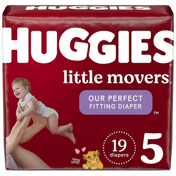 Huggies Little Movers S5 (19 diapers) - 3600049680 Fashion