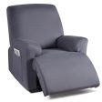 TAOCOCO Stretch Recliner Couch Covers 3-Pieces Style Recliner Chair Covers Recliner Cover for Reclining Chair Slipcovers Feature Fitted Soft Washable (1 Seat, Light Gray) Discount