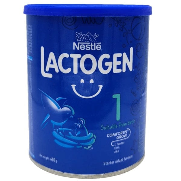 Nestle Lactogen Stage 1 Infant Formula Powder 400G -  It has an exclusive blend of ingredients to support baby’s brain and eye development and Probiotic L.reuteri for a happy and healthy tummy - 7501059277434 For Cheap