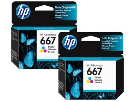 HP Ink Cartridge 667 Tricolor Original - The 667 cartridge offers intensity, precision and reliability that only Original HP inks can provide -  398147 Online Hot Sale