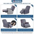 TAOCOCO Stretch Recliner Couch Covers 3-Pieces Style Recliner Chair Covers Recliner Cover for Reclining Chair Slipcovers Feature Fitted Soft Washable (1 Seat, Light Gray) Discount