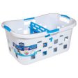 Clorox Plastic Laundry Baskets with Divider, 2-in-1 Sorter and Clothing Folding Board | Odor Protection & Comfort Grip Handles | 2-Bushel Hamper Storage, Wide - 74973276086 Online Hot Sale