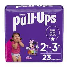 Huggies Pull-Ups Girls Training Pants 2T-3T (23 Pants) - 3600051335 For Discount