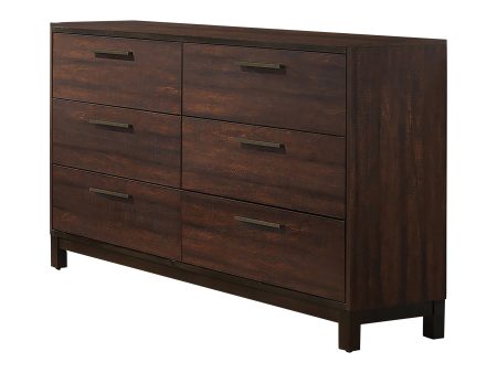 Edmonton 6-Drawer Dresser Rustic Tobacco - 204353 Online Sale