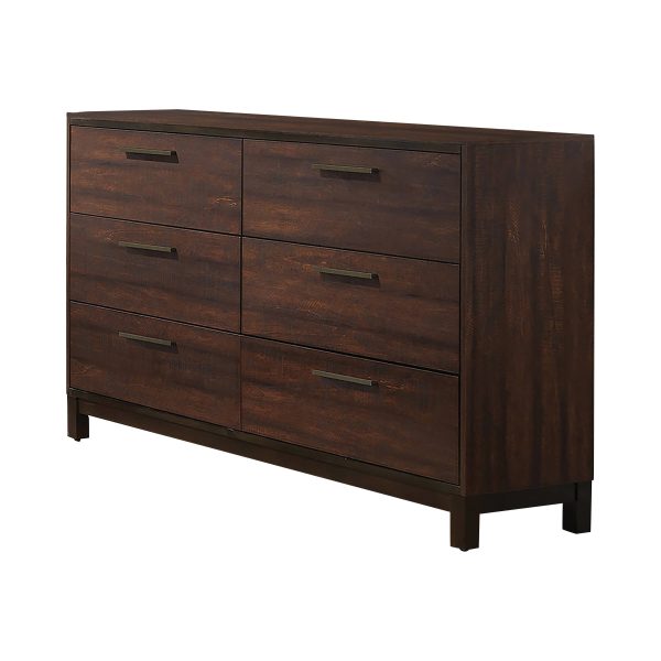 Edmonton 6-Drawer Dresser Rustic Tobacco - 204353 Online Sale