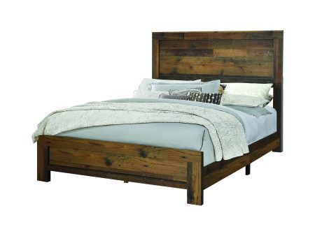 Sidney Eastern King Panel Bed Rustic Pine - 223141KE Cheap