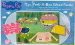 GTBW Peek A Boo Wood Puzzle 12 piece Peppa Pig Themed Puzzle, Durable and Perfectly Crafted for those little hands - TCG-12201 Online now