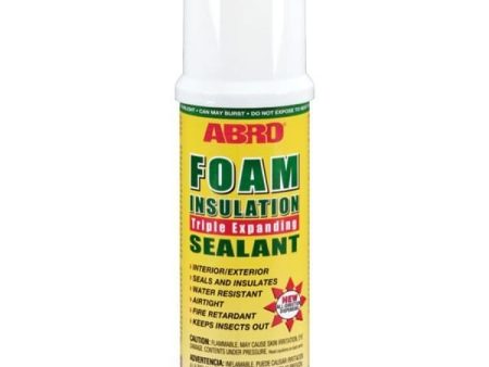 ABRO FOAM INSULATION SEALANT: Forms an Effective Air and Moisture Barrier Around Door  Frames, Windows, Electrical Outlets, etc. - MAC00113 For Cheap