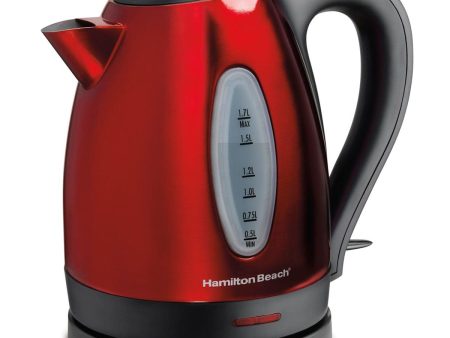 HAMILTON BEACH 40885 1.7L ELECTRIC KETTLE RED - HMTNBK20 Online