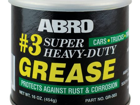 ABRO #3 Heavy-Duty Recommended for Severe Service Conditions Water and Rust Resistant MGR00014 Cheap