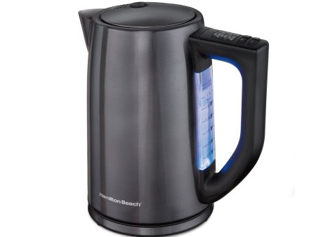 HAMILTON BEACH 41027 1.7L KETTLE BLACK STAINLESS - HMTNBK17 Supply