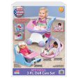 AMERICAN PLASTIC 3 piece Doll Play Set: It includes a buggy, a carrier that can be converted into a feeding chair, and a clip chair - 20980 Cheap